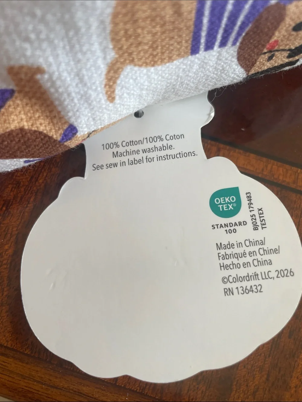 Halloween dachshund Kitchen Towels